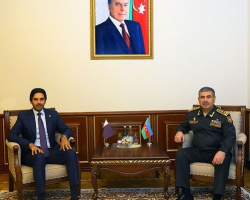 Закир Гасанов обсудил с послом проведение азербайджано-турецко-катарских совместных военных учений
