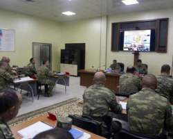 Министру обороны Азербайджана доложено о ходе учений - ВИДЕО