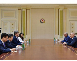 Президент Ильхам Алиев принял делегацию во главе с председателем Комитета статистики Кореи