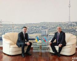 Премьер-министр Азербайджана и президент Украины провели совместный рабочий обед