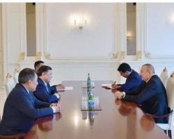 Президент Ильхам Алиев принял председателя парламента Кыргызстана
