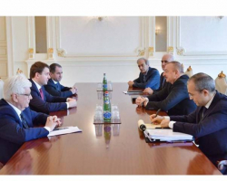 Президент Ильхам Алиев принял делегацию во главе с министром экономического развития России