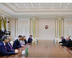 Президент Ильхам Алиев принял делегацию во главе с министром торговли Турции