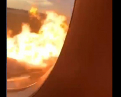 Пассажиры сняли на видео пожар в салоне SSJ-100